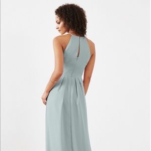 Floor length bridesmaid dress